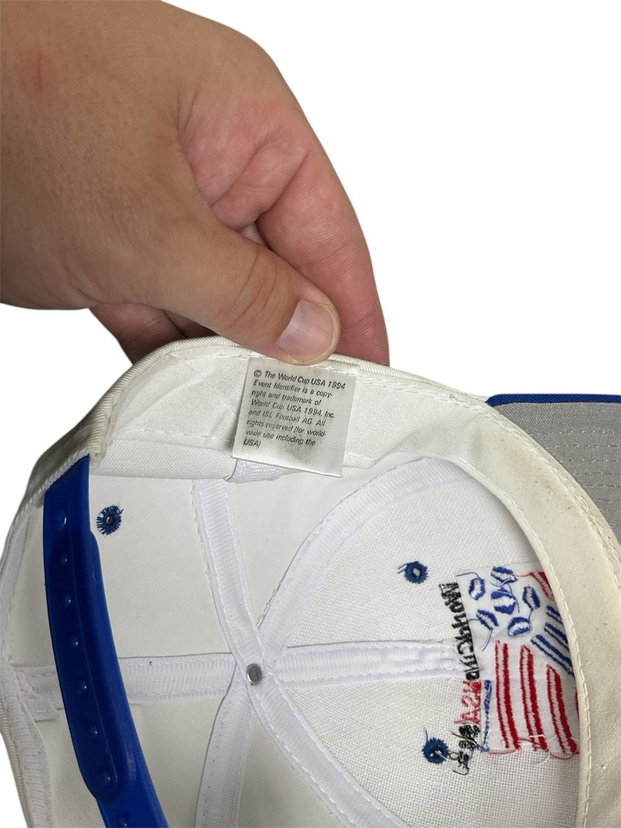 VINTAGE USA World Cup 1994 Hat White Snapback Hat Apex One Soccer