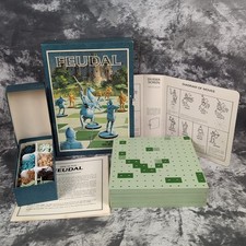Feudal 1967 Edition 3M Bookshelf Games Board Game 100% Complete