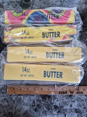 Viral TikTok Squeezy Butter Squishy 14oz Salted Butter Stress Toy   Lot Of 4