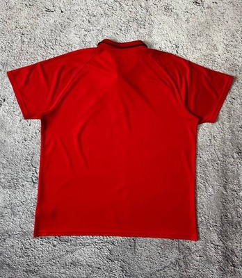 Adidas FC Bayern Munich Polo Shirt Red Climacool Football Jersey
