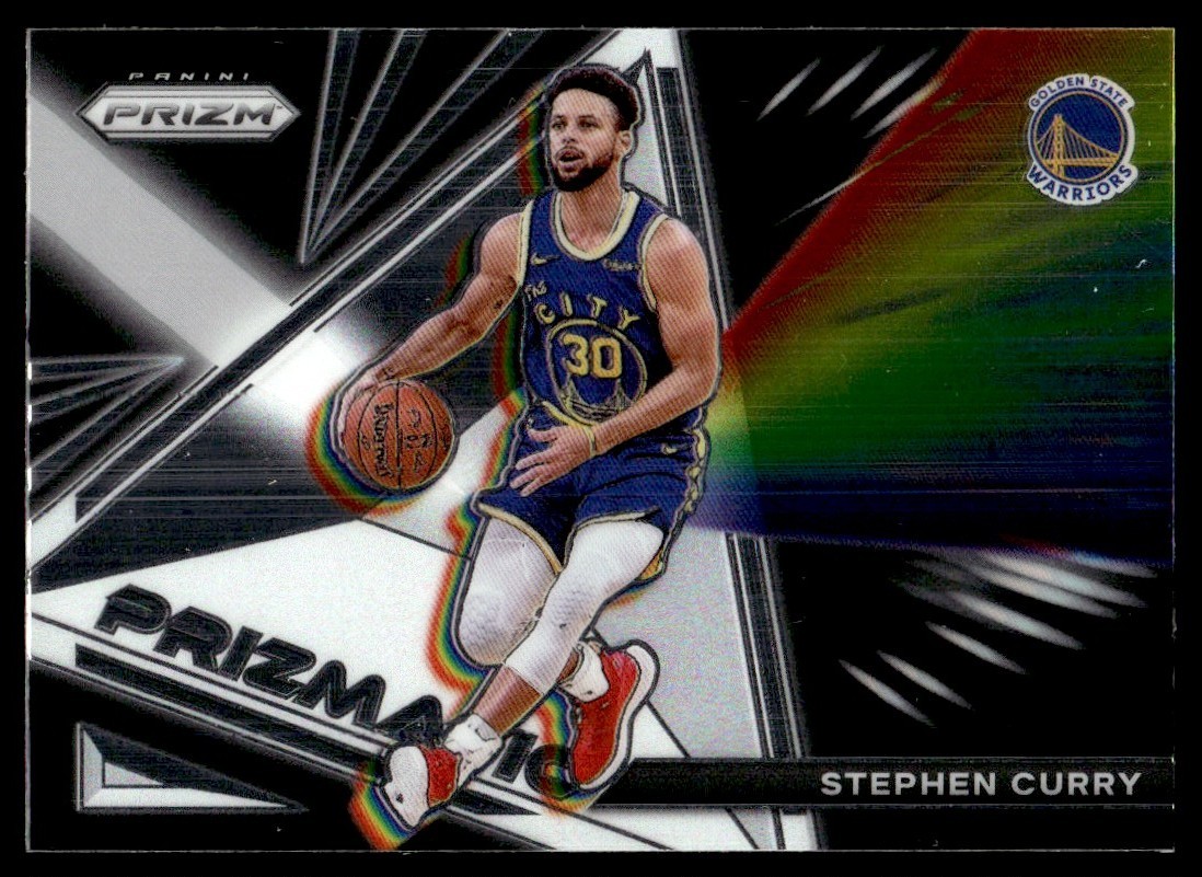 2021-22 Panini Prizm Prizmatic Stephen Curry Golden State Warriors #26