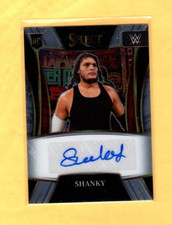2022 Panini Select Shanky WWE Signature Selections Prizm RC Auto SN-SHY