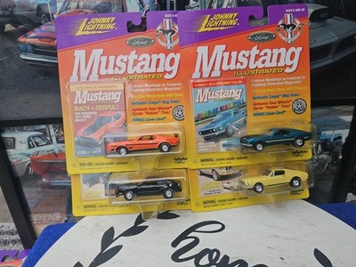 VINTAGE LOT OF 4 Johnny Lightning  71 MACH I 69 MACH I 67 GTA 76 COBRA II 
