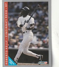 FREE SHIPPING-MINT-Roberto Kelly 1993 Fleer #393 Cincinnati Reds