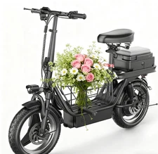 Electric Scooter with Seat for Adult 1500W 30mph 45 Mile with Basket  for Pets