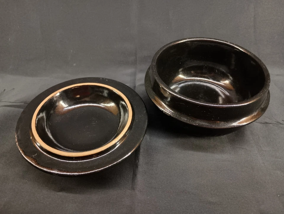 Корейский камень чаша шипящий горшок для Bibimbap и суп большой, с крышкой керамический - Изображение 3 из 4