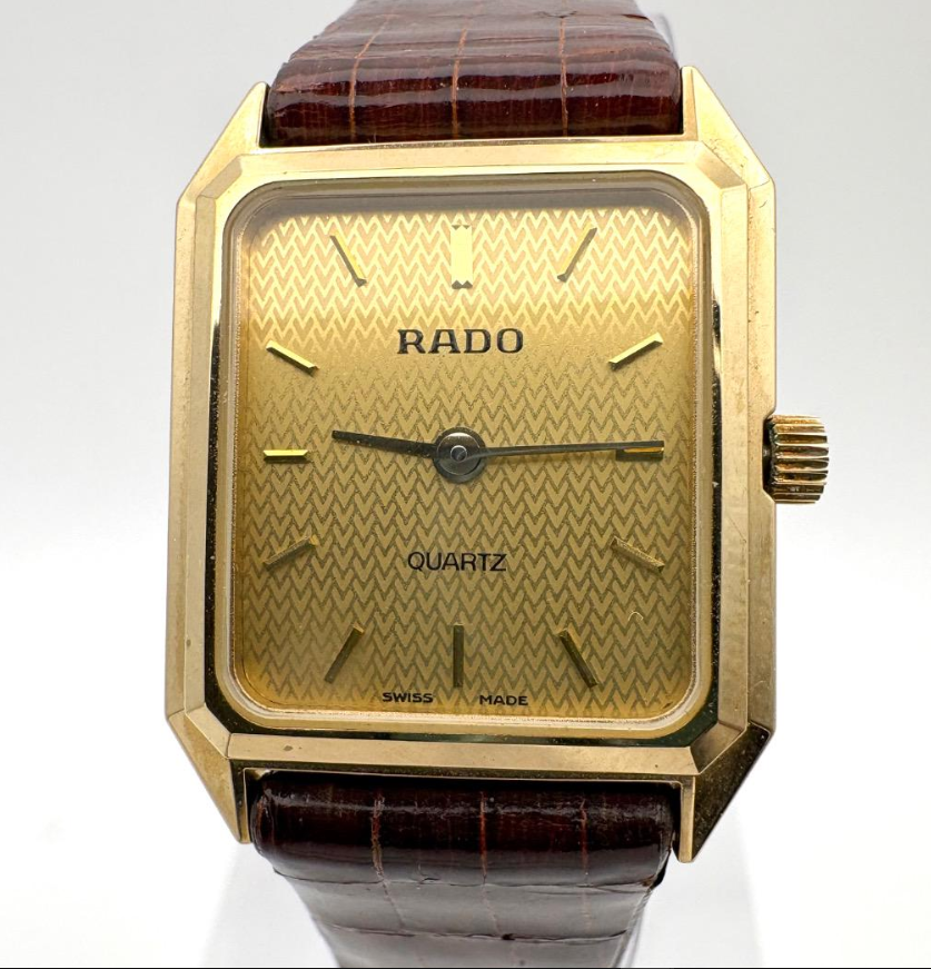稼働品✨RADO DIASTAR 腕時計 スクエア ヴィンテージ クォーツ 2針 90s 最高級 RADO DIASTAR クォーツ 電池交換済 スイス製 腕時計