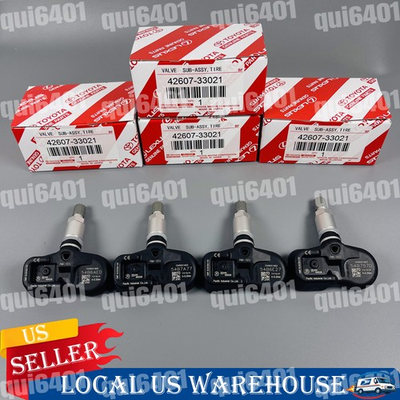 #ad #ad 4PCS Genuine Tire Pressure Sensor TPMS 42607 33021 PMV 107J For Toyota Lexus $45.99