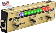 Dapper Acoustic Electric-Acoustic Guitar DI Analog Preamp Multi-Effects Pedal US