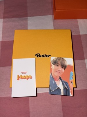 Official BTS Album Butter Cream J-Hope PC Message Card Photocard Jung Hoseok