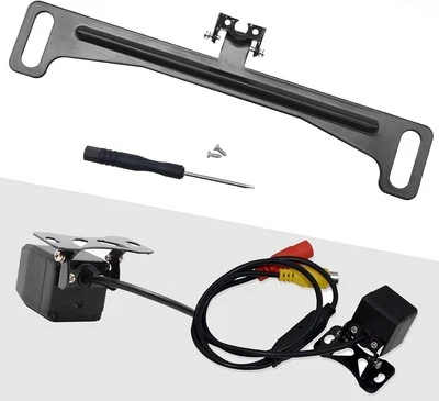 FLYGUN Pack-1 Car Rear View Camera Bracket, Metal Dash Cam Mount Kit, Black