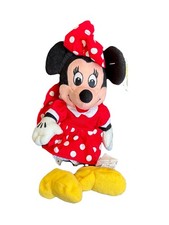 Disney Minnie Mouse Plush 7 Bean Bag Mouseketoys Toy Dress Polka Dot NWT Vtg