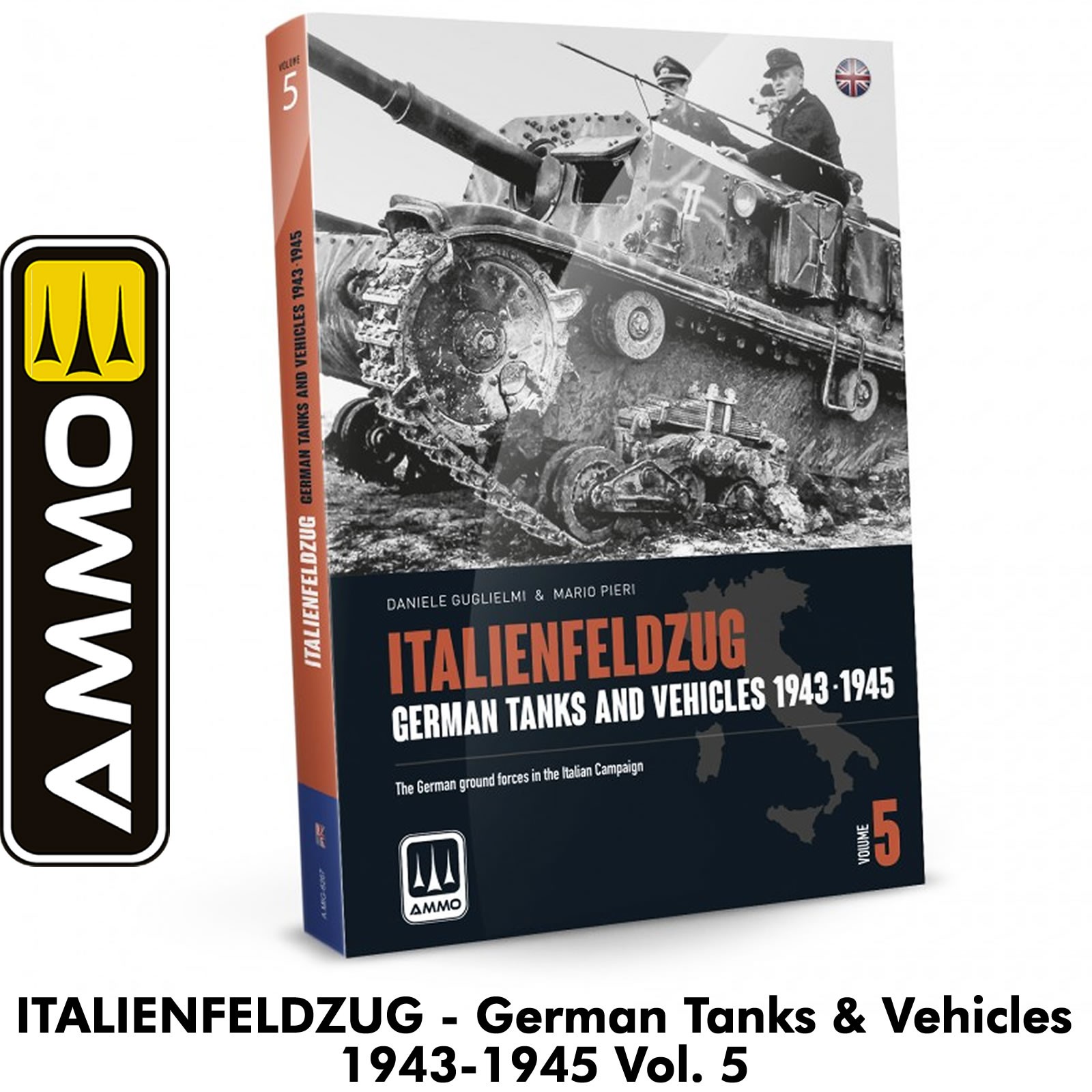 ITALIENFELDZUG German Tanks & Vehicles 1943-1945 Vol5 247pages Book AMMO MIG6305