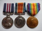 WW1 MILITARY MEDAL & PAIR BMBR CLARK 1/1ST NORTH RIDING HEAVY BTY NORTHALLERTON