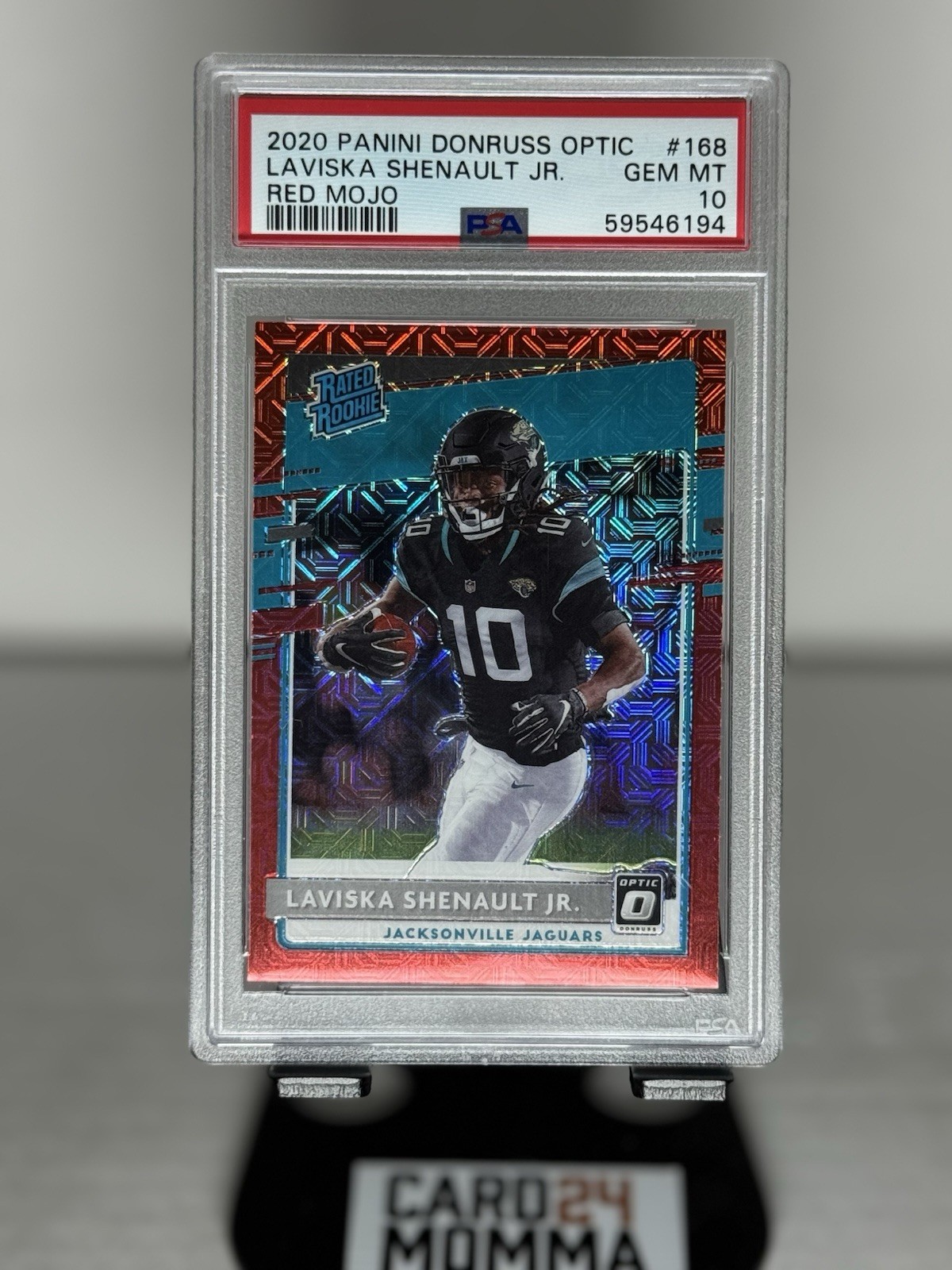 2020 Panini Donruss Optic Laviska Shenault Jr. Red Mojo GEM MT 10