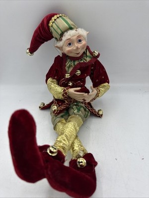 RARE ROBERT STANLEY HOBBY LOBBY TABLE CHRISTMAS ELF POSEABLE DOLL 30 