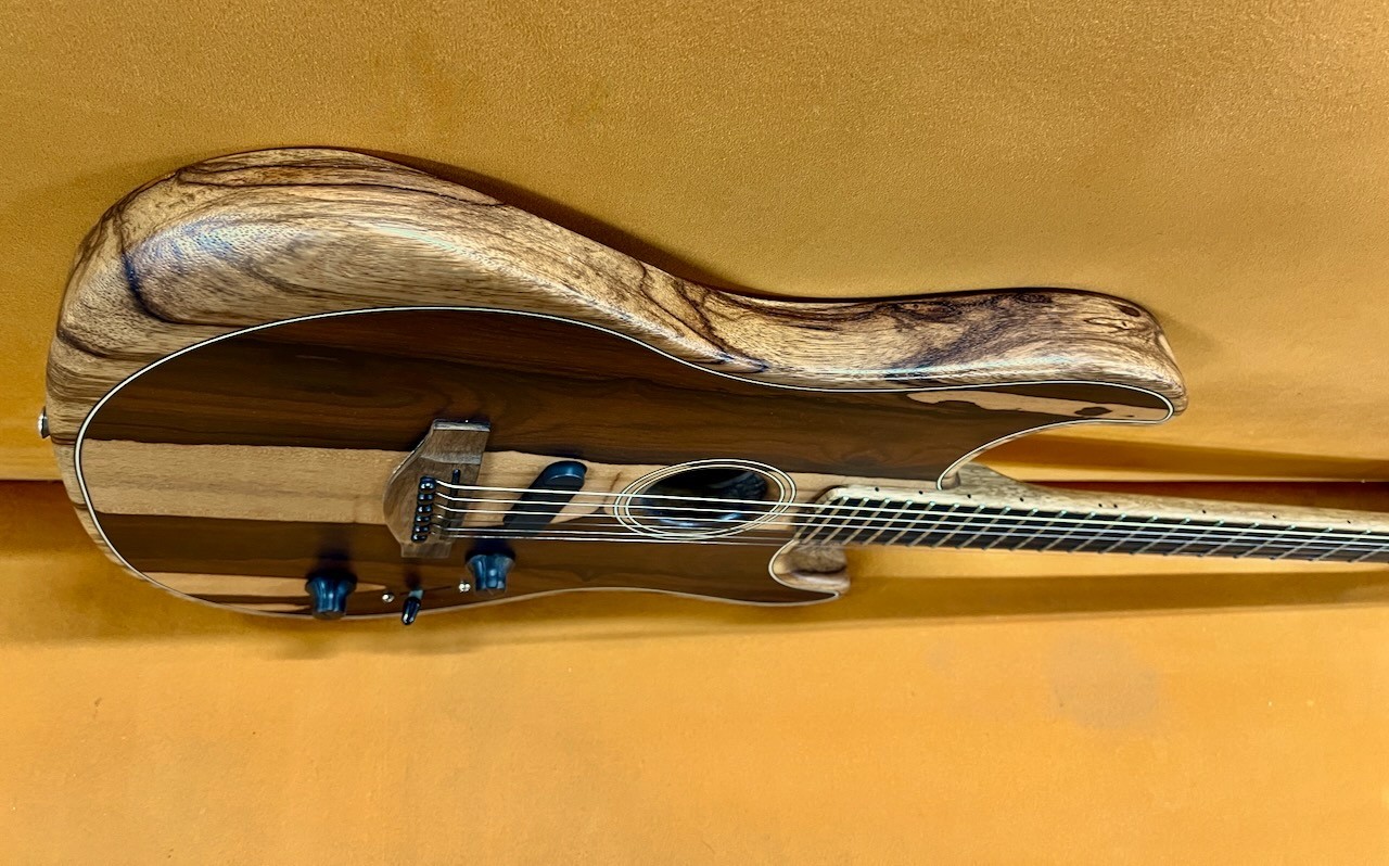 In Store American Acoustasonic Stratocaster, Ebony Fingerboard, Ziricote, LTD ED 4