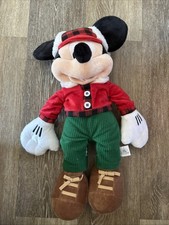 Mickey Mouse 18  Christmas Holiday Stuffed Animal Plush Toy Disney Store 2017