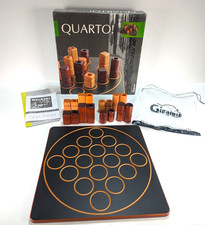 Quarto Wooden Board Game Gigamic 1991 Strategy COMPLETE Board, Pegs, Instruction