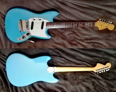 Electric Guitar Fender USA 1966 Mustang Daphne Blue | eBay