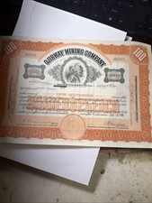 Ojibway Copper Mining Co Keweenaw Michigan Stock Certificate 1594 Mi Mich 1931 