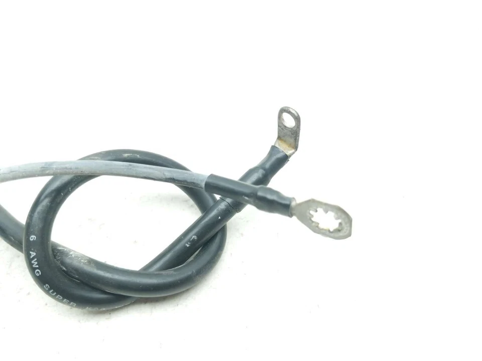 08 Harley Davidson Dyna Fat Bob FXDF Negativo Batería Terminal Cable Cable Foto 4 de 4