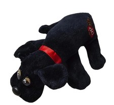 VTG 1986 Tonka Pound Puppies Black Dog Plush Stuffed Animal NOS Sealed In Bag