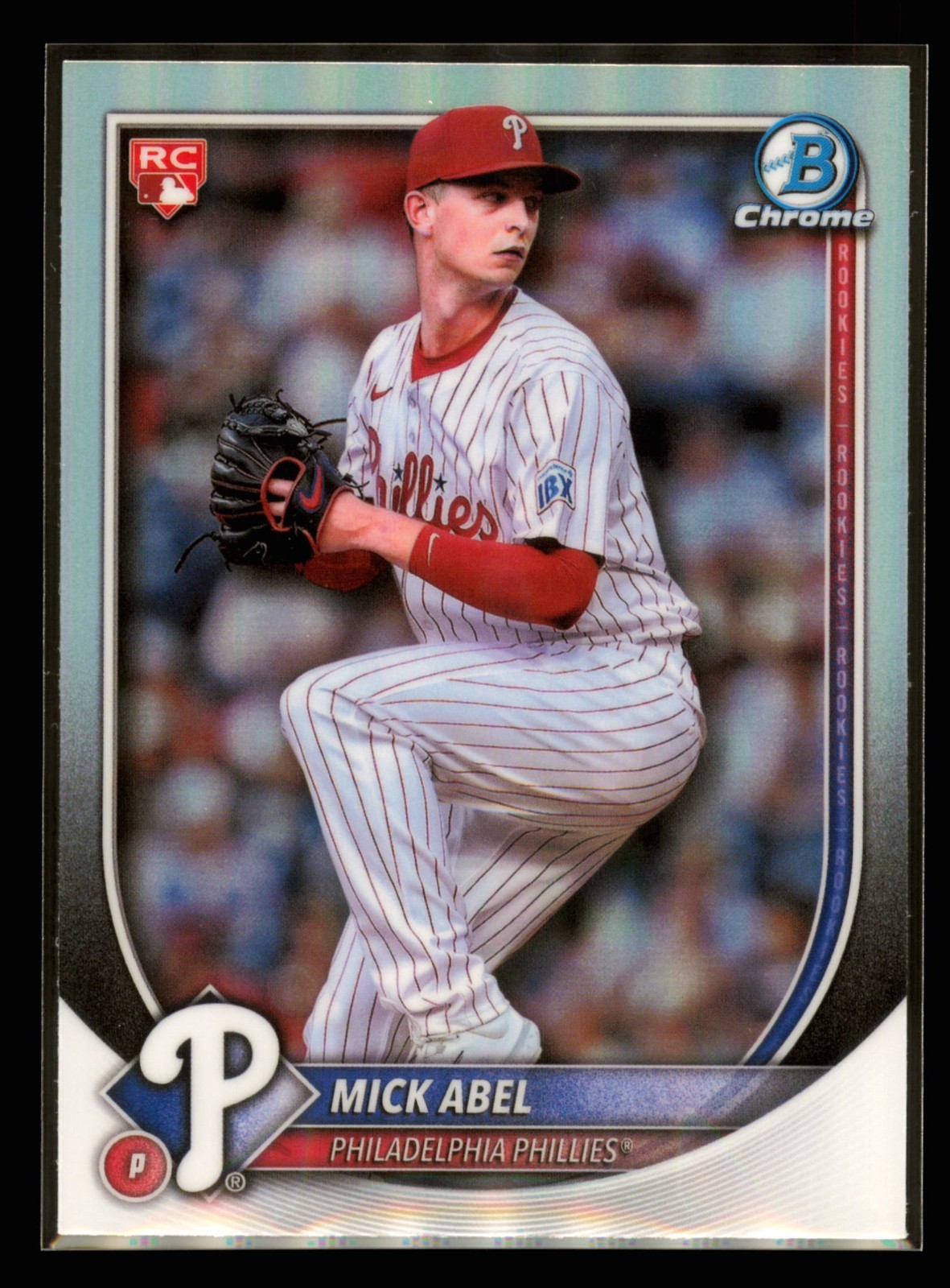 2025 Bowman Chrome Mick Abel Rookie Red Variation Refractor RC #11
