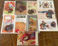 Lot of 10 Vintage~Thanksgiving Postcards~with...
