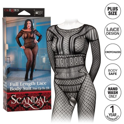 CALEXOTICS - BODY IN PIZZO TAGLIA PLUS - Foto 4 di 5