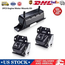 3x Engine And Transmission Mount For Chevrolet Gmc Sierra 1500 Cadillac Escalade