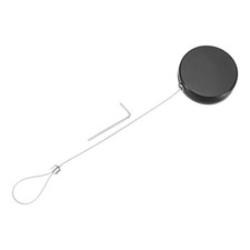 3.3 Ft Retractable Cable Security Lock with Latch Wrench 150 g Black