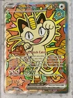 Meowth Ex 121/088 Me03: Perfect Order Holo Full Art Pokemon Card .