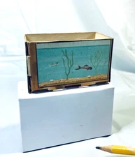 Vtg Rare Aquarium 1963 Ideal Tammy BarbieFolding Cardboard House Furniture K1