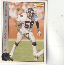 FREE SHIPPING-MINT- 1992 Pacific Jessie Tuggle #334 FALCONS