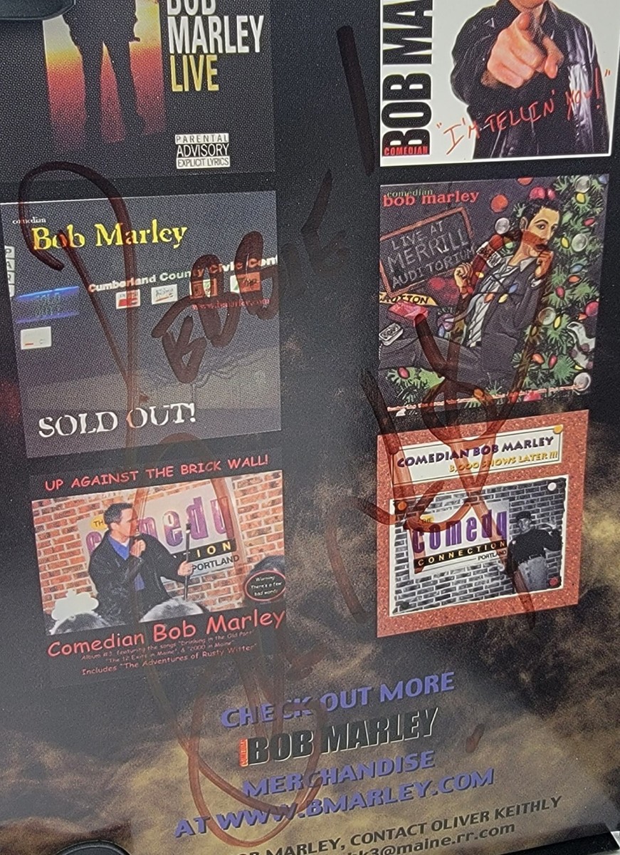 COMEDIAN BOB MARLEY (Autograph) GREATEST HITS VOL 1 DVD LIVE