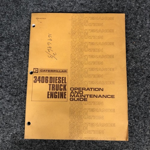 Caterpillar 3406 Diesel Truck Engine Operation & Maintenance Guide SEBU5219-01 - Bild 1 von 7