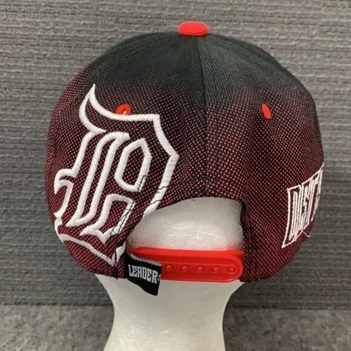 Detroit Snapback Hat Baseball Cap Mens Adjustable Red Black Leader of the Game - Picture 7 of 14
