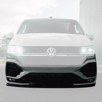 TRANSPORTER HQ VW Transporter T6.1 – GT-T Front Bumper Replacement with Gloss Black Grilles