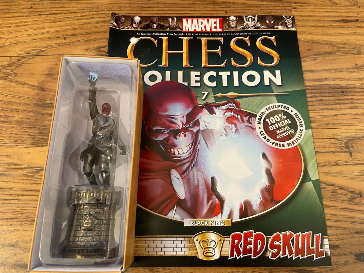 Marvel X-Men Magneto Black King Chess Piece with Collector Magazine