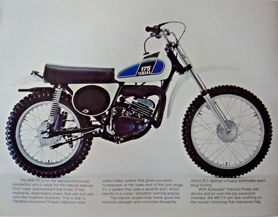 1975 Yamaha MX175B 4-page brochure-Vintage motocross LIT-11035-20
