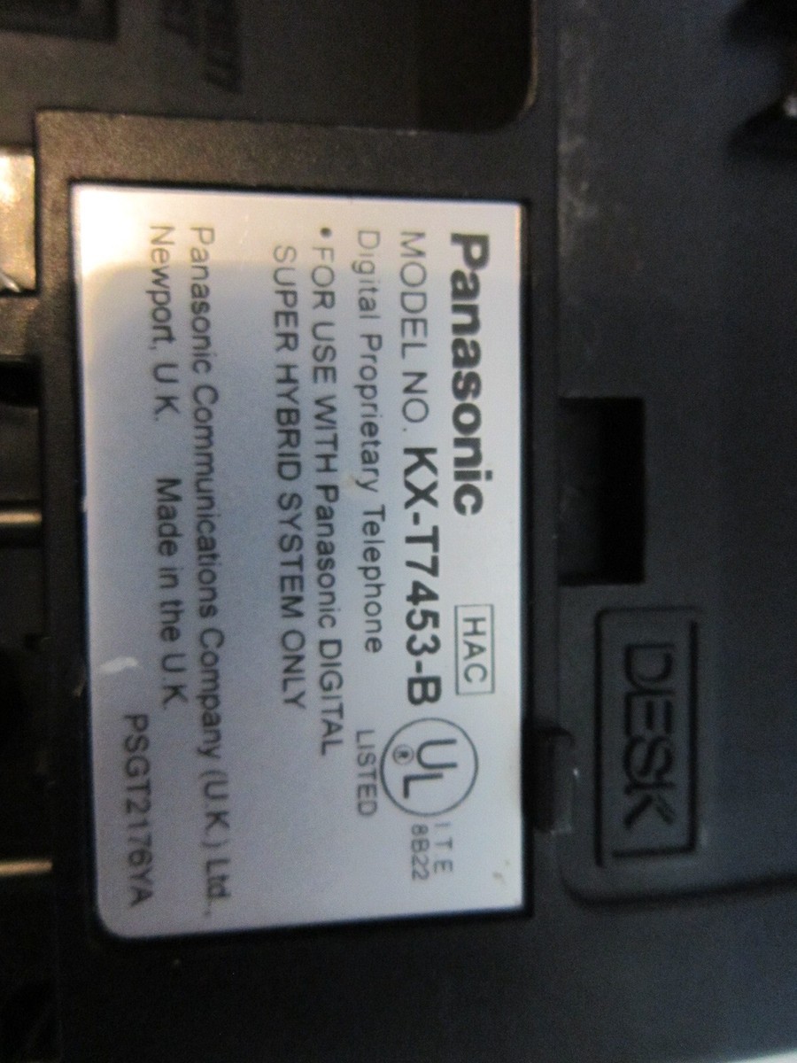 Used Panasonic KX-T7453-B Black Digital 24 Button Display Phone | eBay