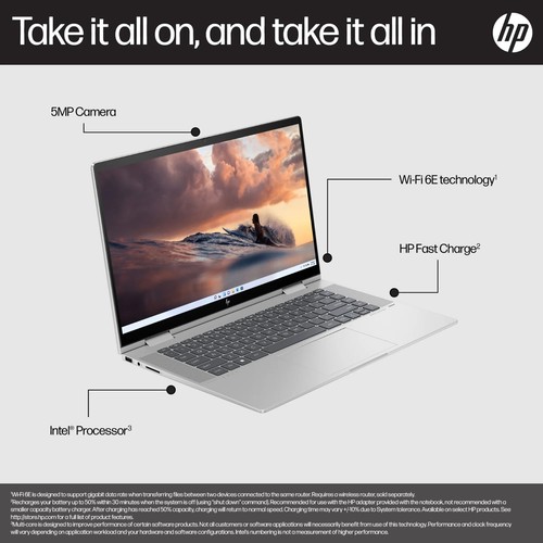HP Envy Touch X360 15t 15 Laptop PC 15.6" i7-1355U 16GB 1TB SSD Backlit Key W11 - Picture 7 of 9