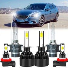 For 2006 2007 2008 Mazda 6 Led Hid Headlights Bulbs Highlow Beam Fog Light Kit