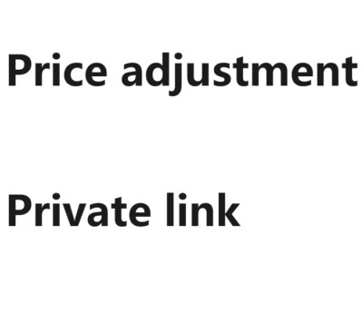 Discounts, customization, price adjustment links,placing orders after commu