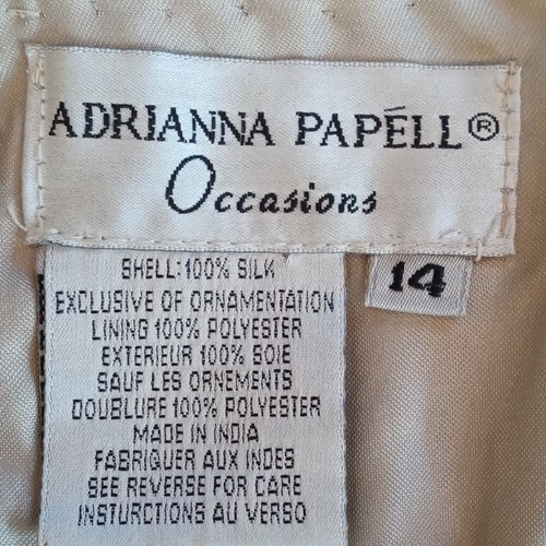 Adrianna Papell Vintage Sz 14 Large Top Silk Beaded Paisley Sleeveless Tank NOS - Picture 11 of 24