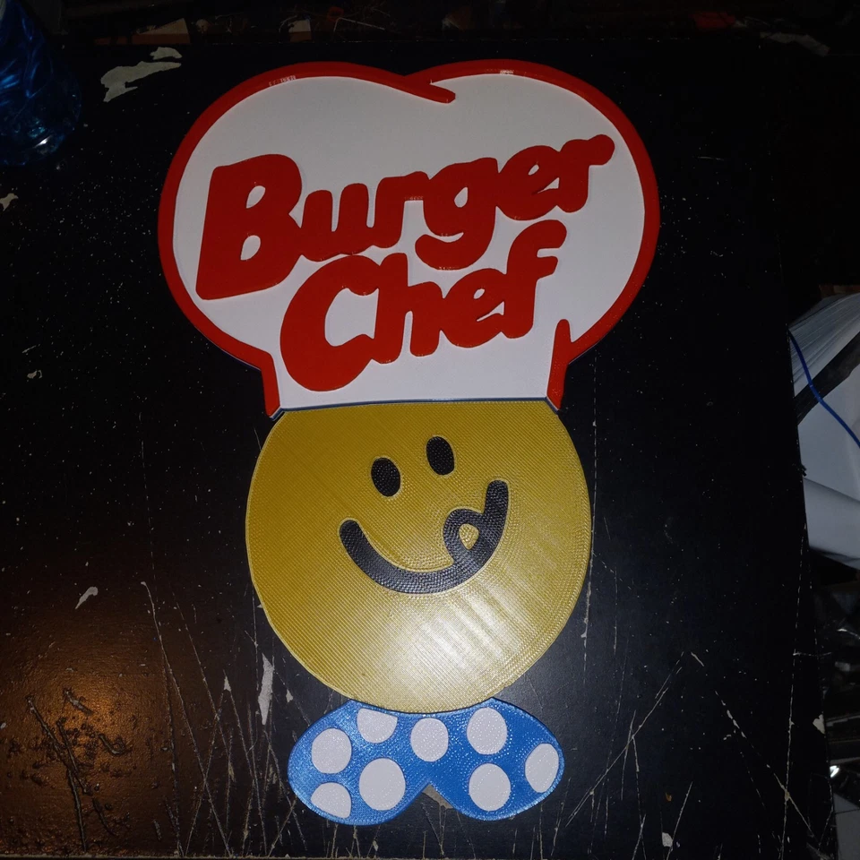 Burger Chef Logo 3D Sign  18 INCH - Image 4 of 4