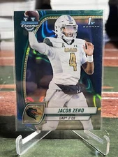 2024 Bowman University Chrome #83 Jacob Zeno Teal Lava Refractor