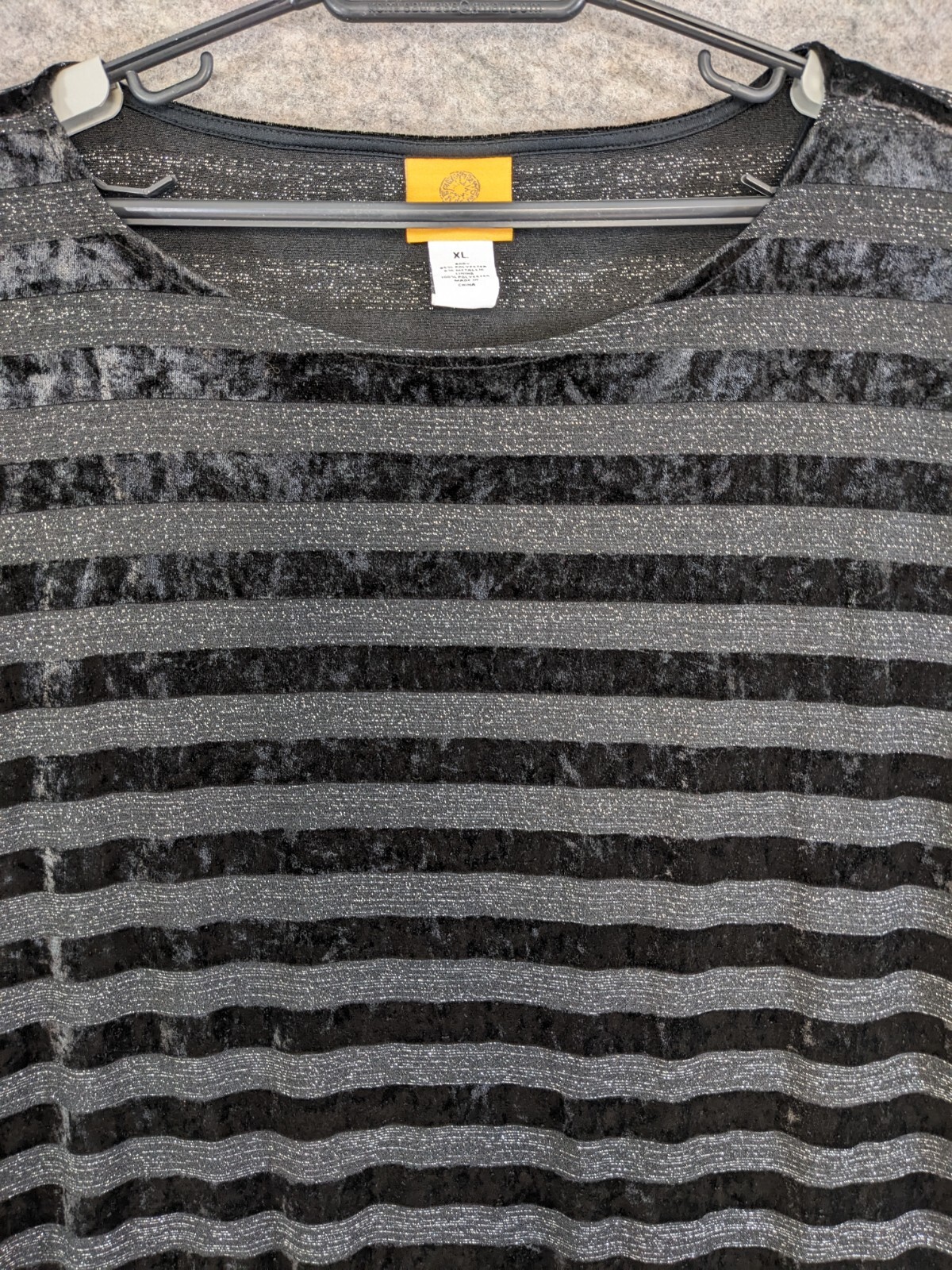 Ruby Rd Top Womens Extra Large Black Stretch Knit… - image 4