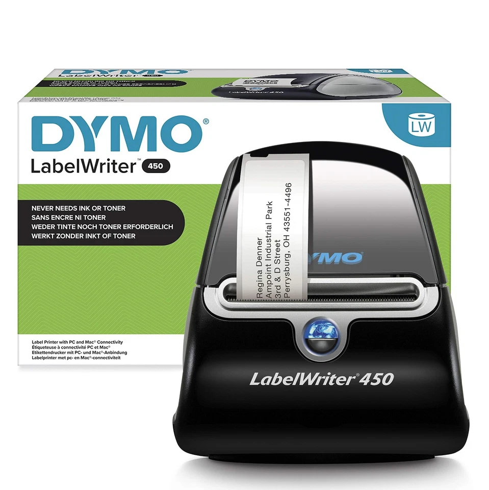 DYMO LabelWriter 450 Thermal Shipping Address Barcode Label Printer (SD0840360) - Image 2 of 4